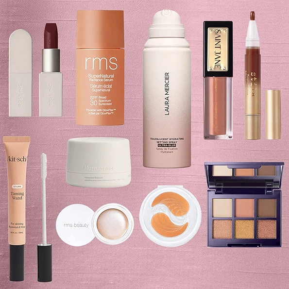 Get set for every fête with glitzy makeup, haircare & more.