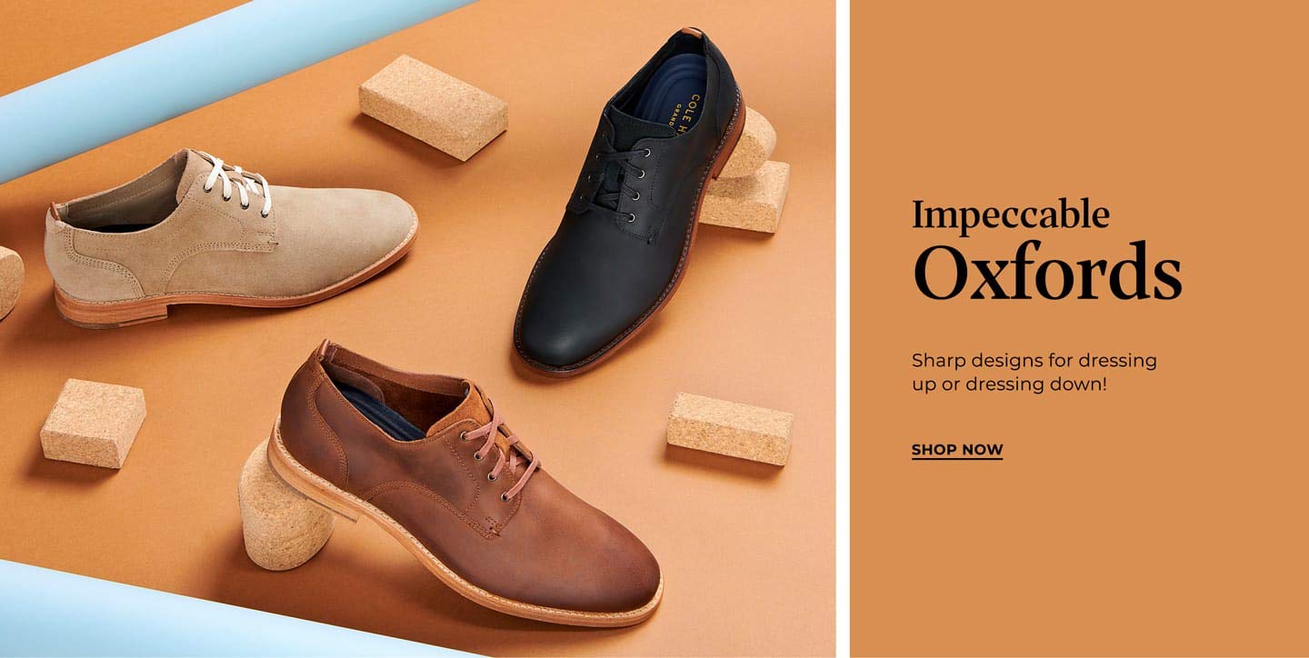 Impeccable Oxfords. Sharp designs for dressing up or down! Shop Now!