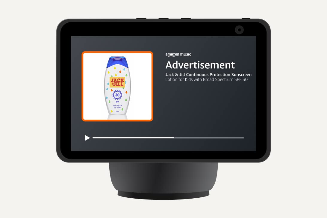Audio ad playing on an Alexa Device.