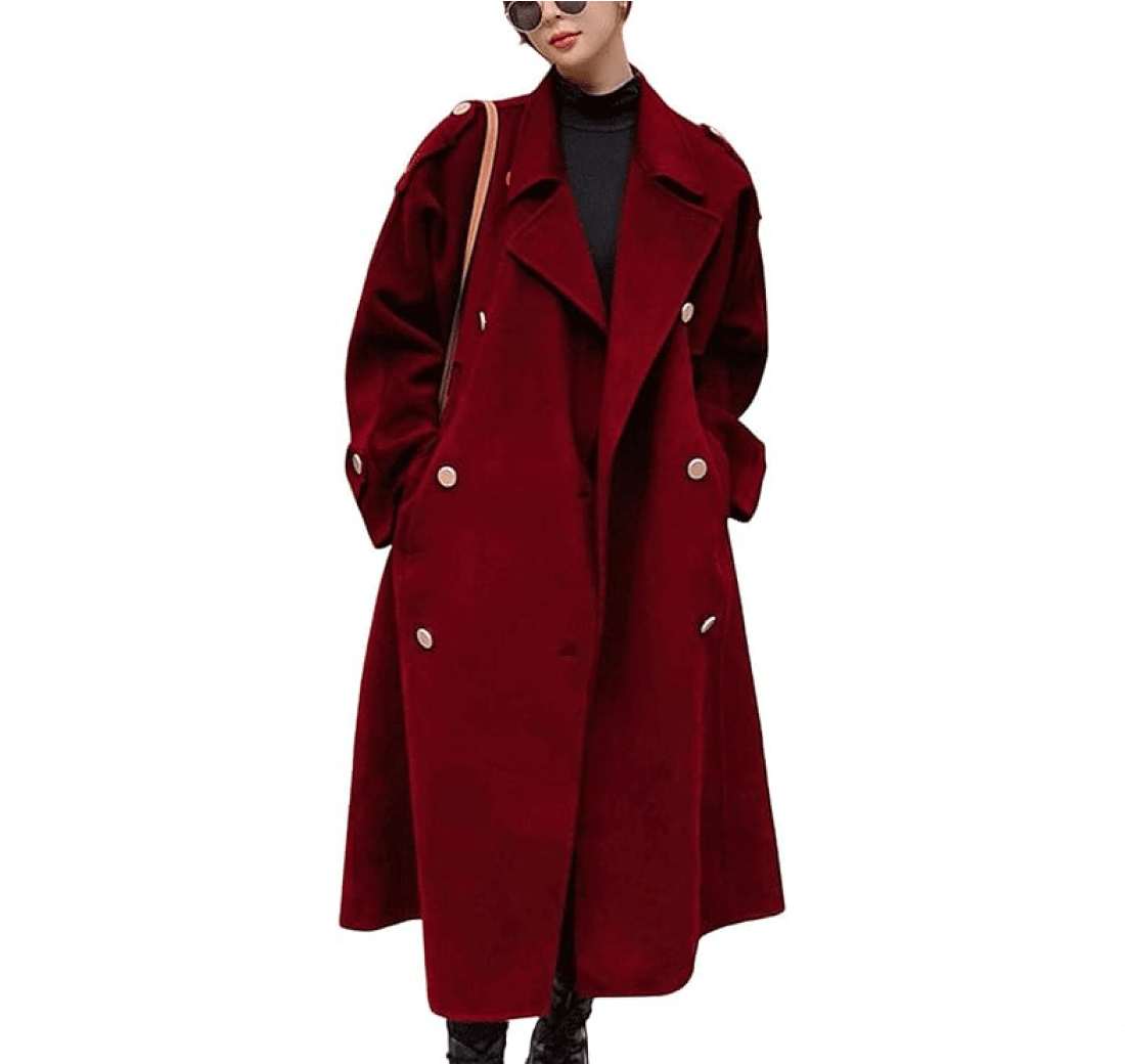 chouyatou Winter Wool Pea Coat