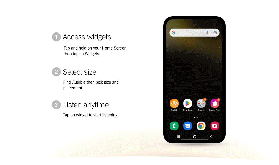 With the Continue Listening widget you can jump back to your listens faster! Make sure to have the latest iOS version on your iPhone.