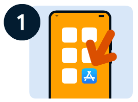 Illustration for open the App Store