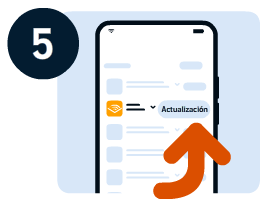 Ilustración para seleccionar la actualización