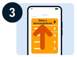 Ilustración para seleccionar datos y almacenamiento