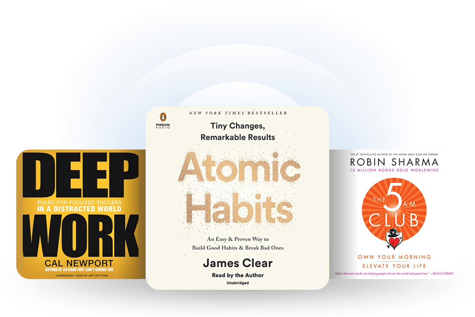 Image of 3 audiobooks