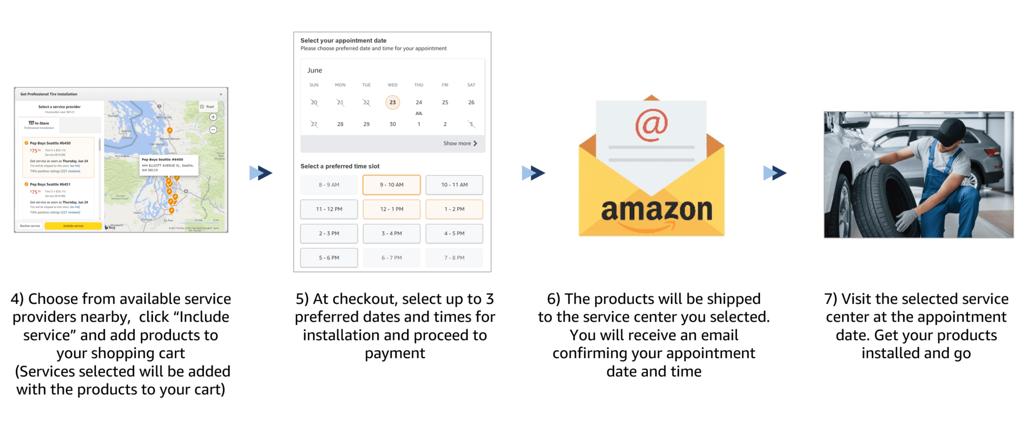 Brakes ShiptoStore FAQ Tires Ship to Store Automotriz