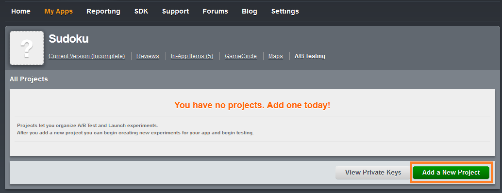 Amazon A/B Testing Page