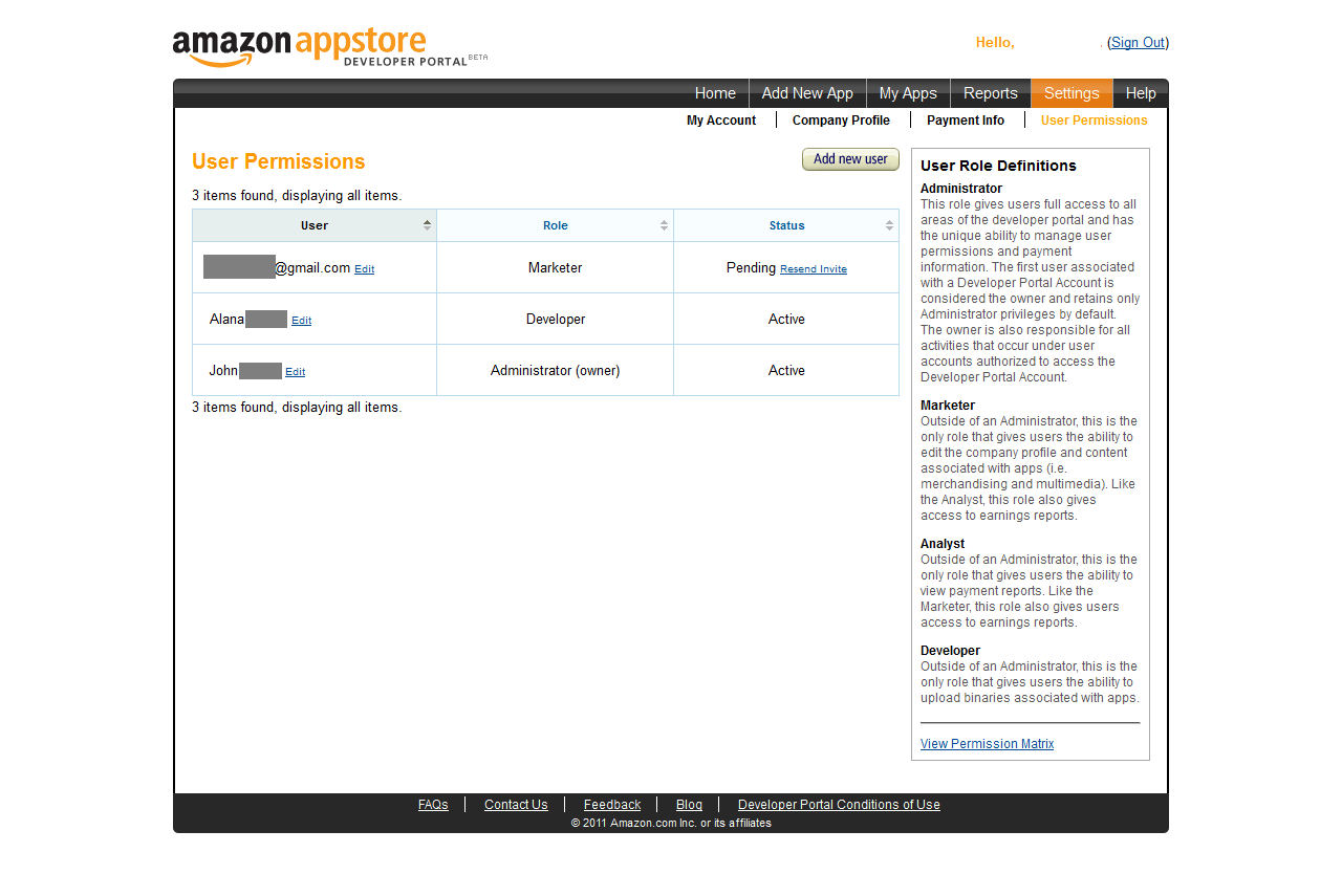 Developer Portal User Permissions Appstore Blogs