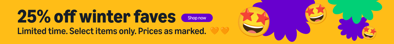 25% off winter items