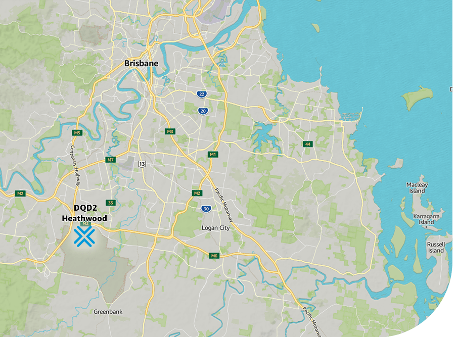 brisbane amazon flex delivery station map