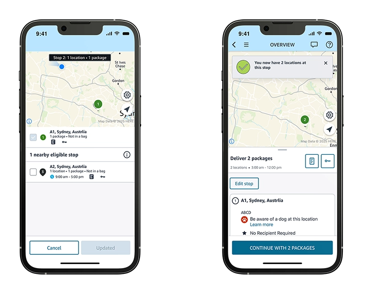 Adjust your delivery route for flexibility | Amazon Flex