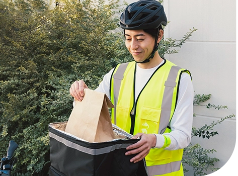 配達パートナーの写真