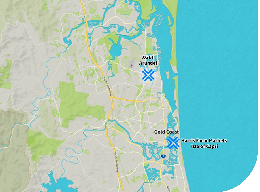 gold coast amazon flex delivery station map