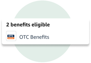 Eligible benefits with a green circle background