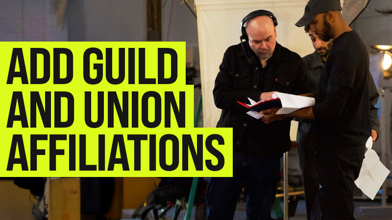 How To Add Your Guild/Professional Affiliations