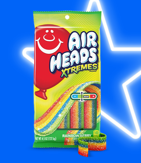 Air Heads Extremes candy bag.