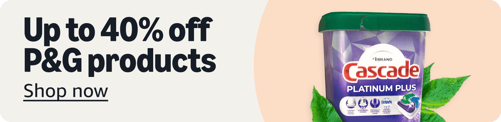 Up to 40% off P&G products