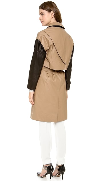 derek lam 10 crosby white coat