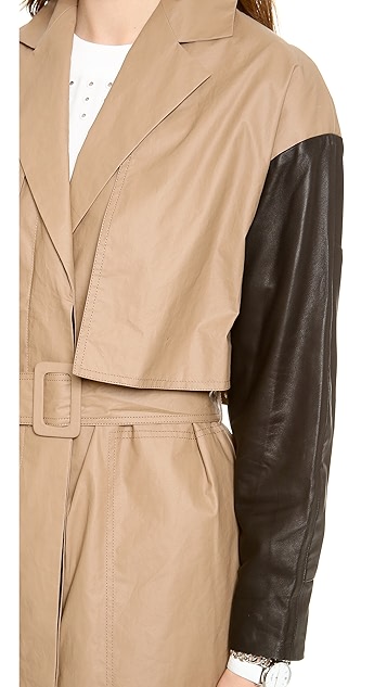 derek lam 10 crosby white coat