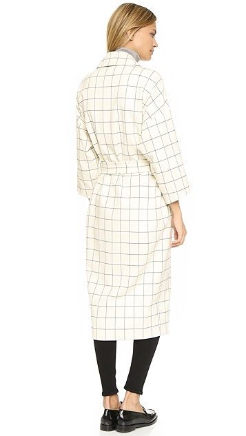 derek lam 10 crosby white coat