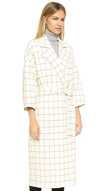 derek lam 10 crosby white coat