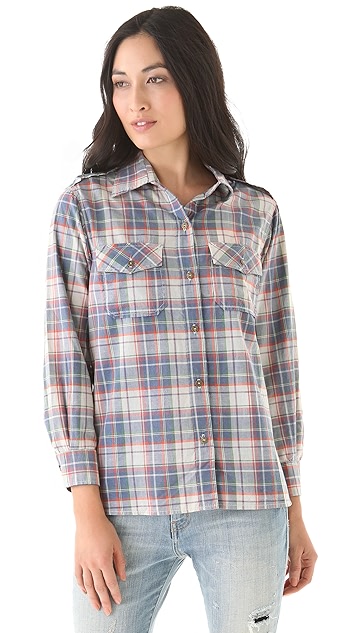 Current/Elliott The Perfect Shirt in Plaid | SHOPBOP