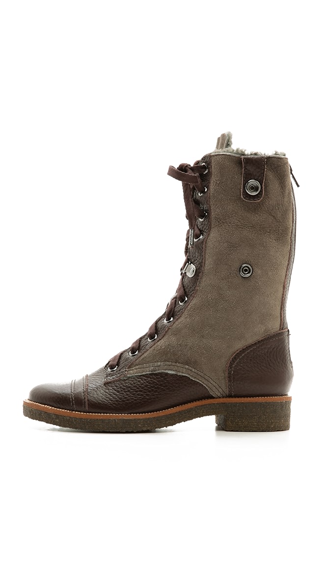 diane von furstenberg combat boots