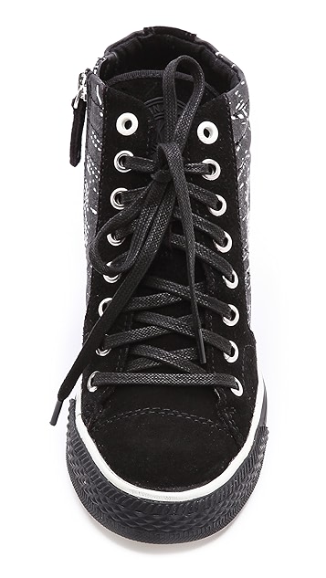 dkny cindy wedge sneakers
