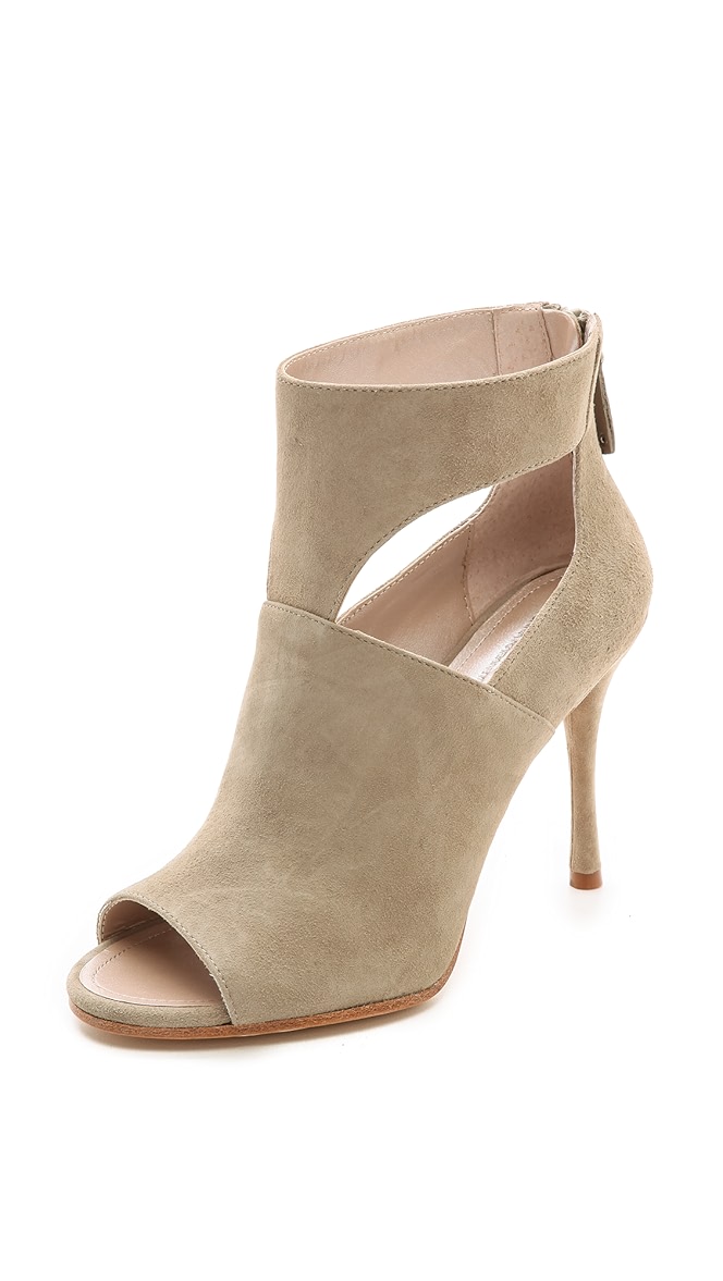 dkny peep toe booties