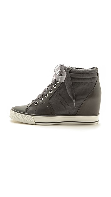 dkny cindy wedge sneakers