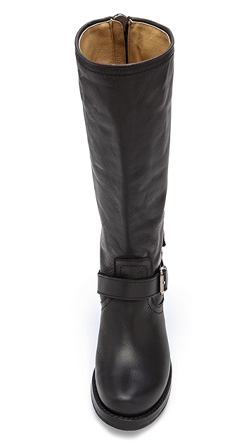 frye veronica back zip boot black