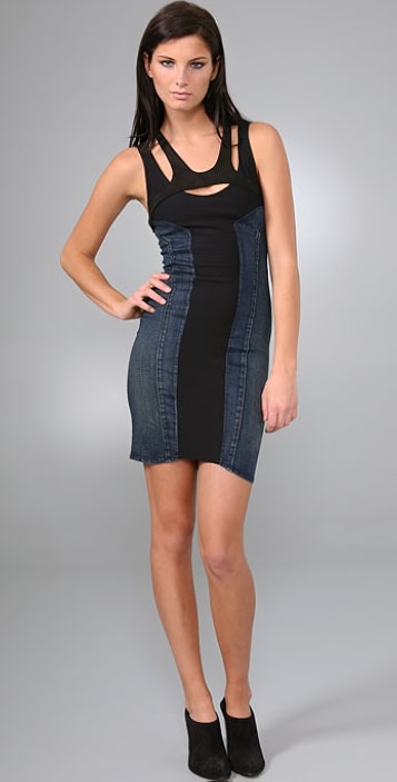helmut lang denim dress