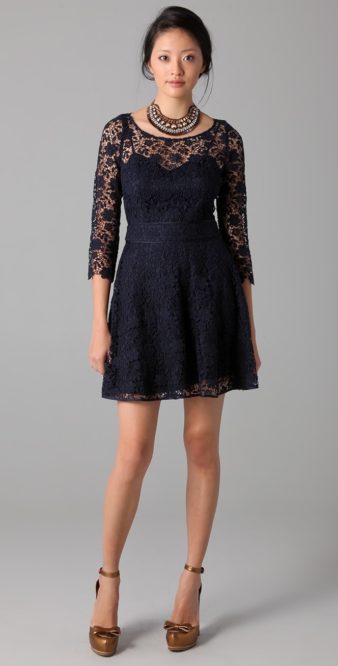 juicy couture lydia guipure lace dress