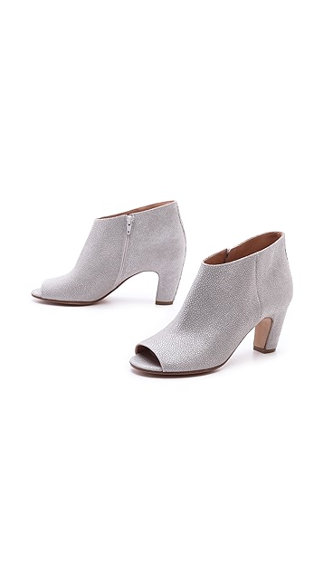 maison margiela peep toe booties