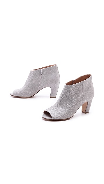 Maison Margiela Textured Peep Toe Booties | SHOPBOP