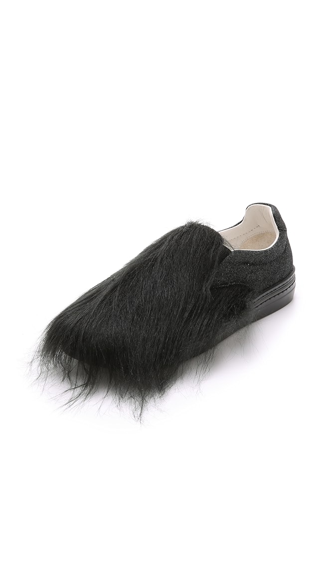 maison margiela fur shoes