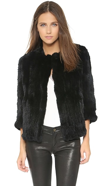 rabbit fur jacket