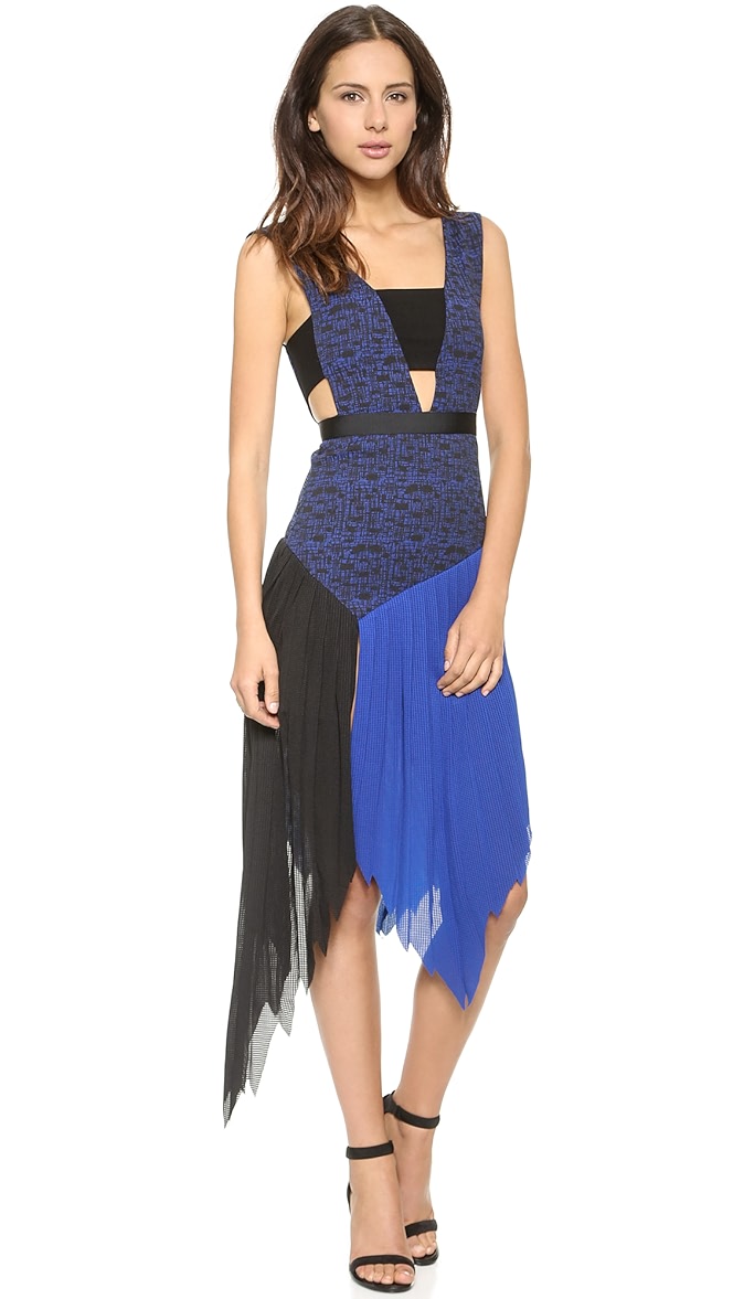 self portrait pleated dress