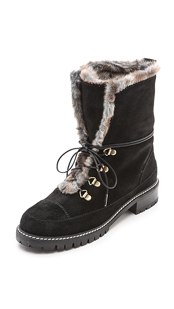 stuart weitzman fur lined boots