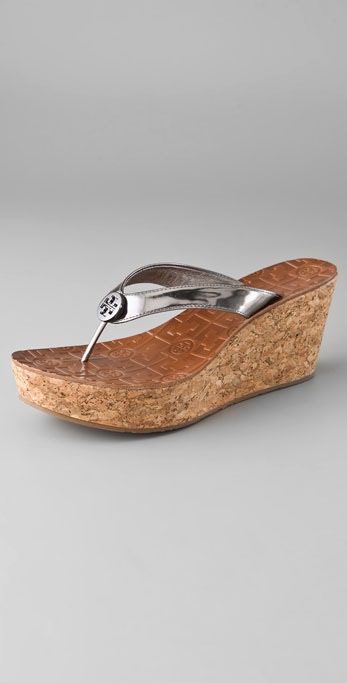 cork wedge flip flops