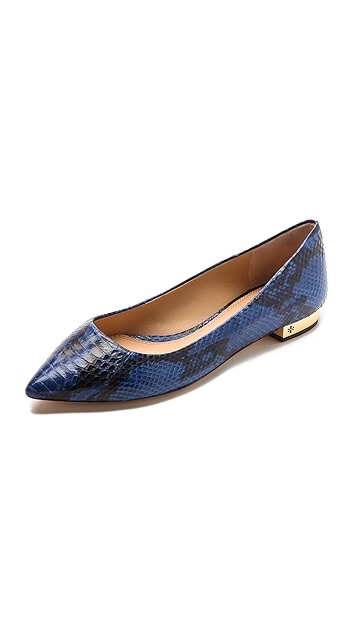 Tory Burch Bedford Snake Flats Shopbop