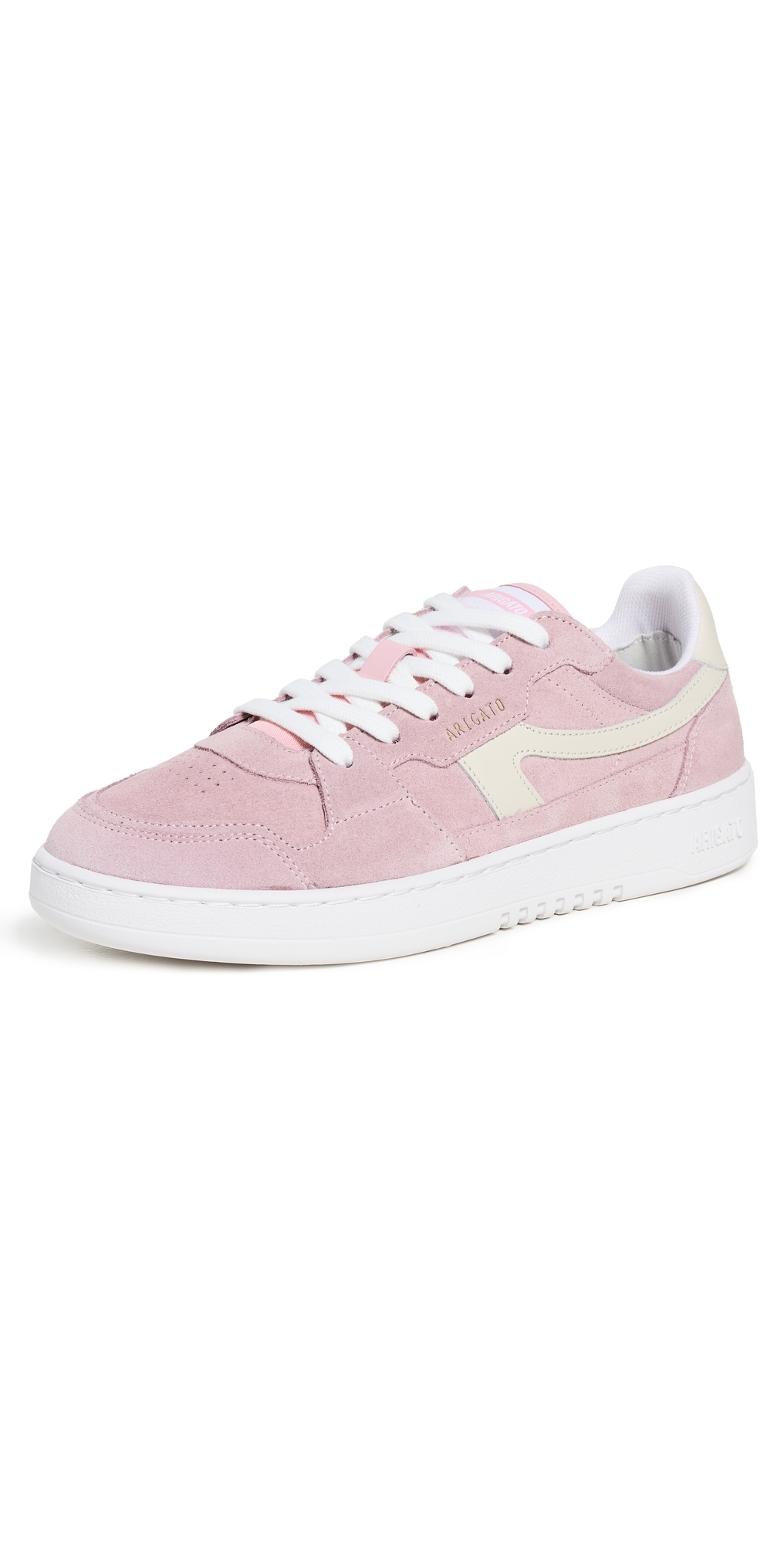 Axel Arigato Suede Dice Stripe Sneakers In Pink/beige