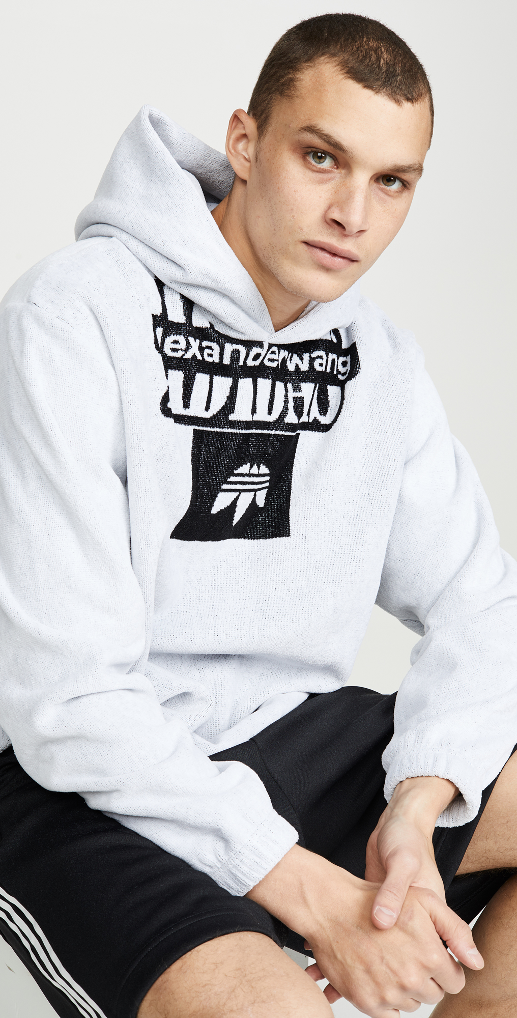 alexander wang adidas towel hoodie