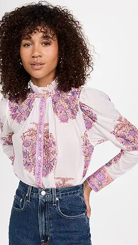 Alix Of Bohemia Annabel Fig Flower Shirt