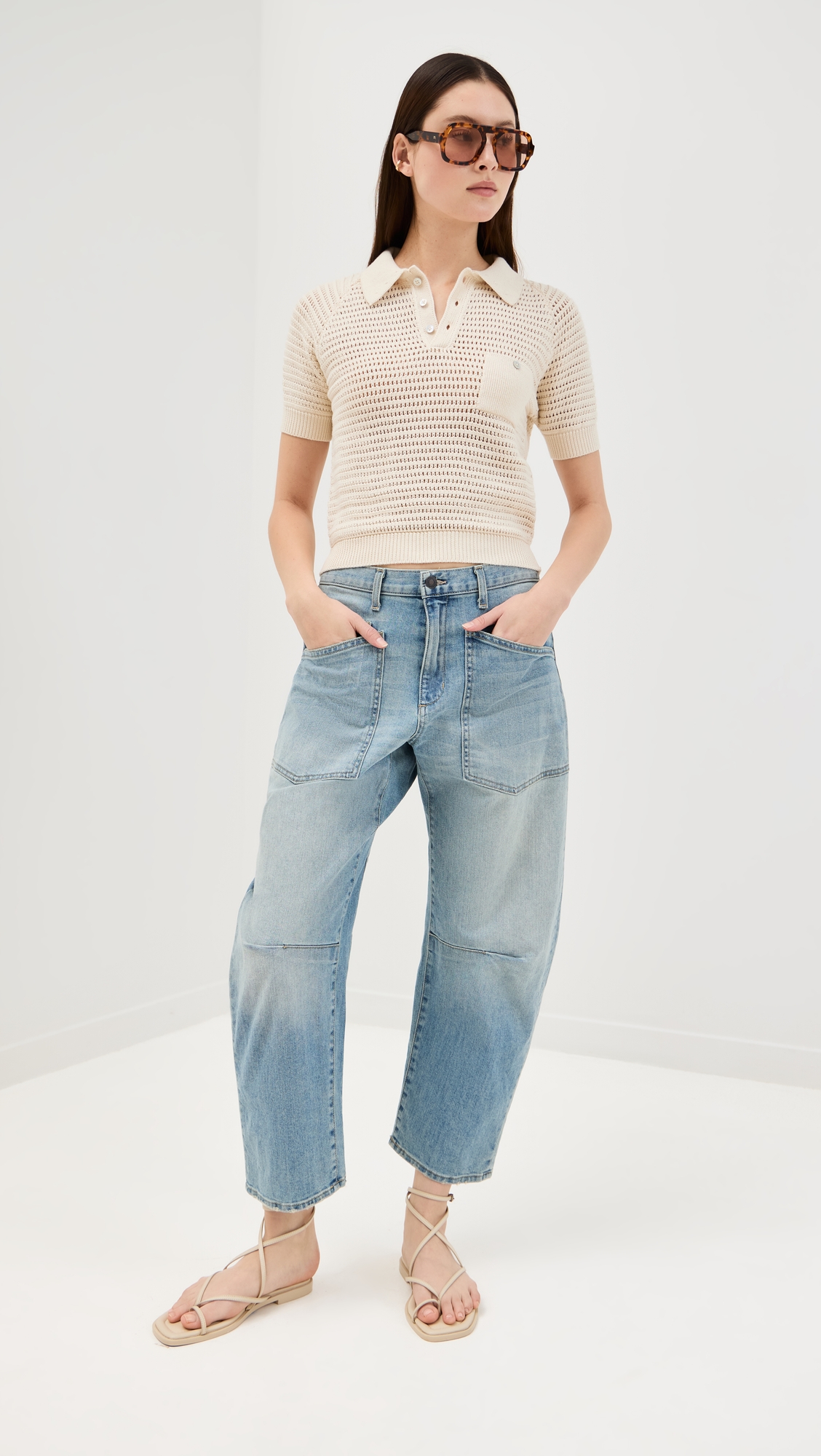 Alix Of Bohemia Lessi Oyster Crochet Top thumbnail