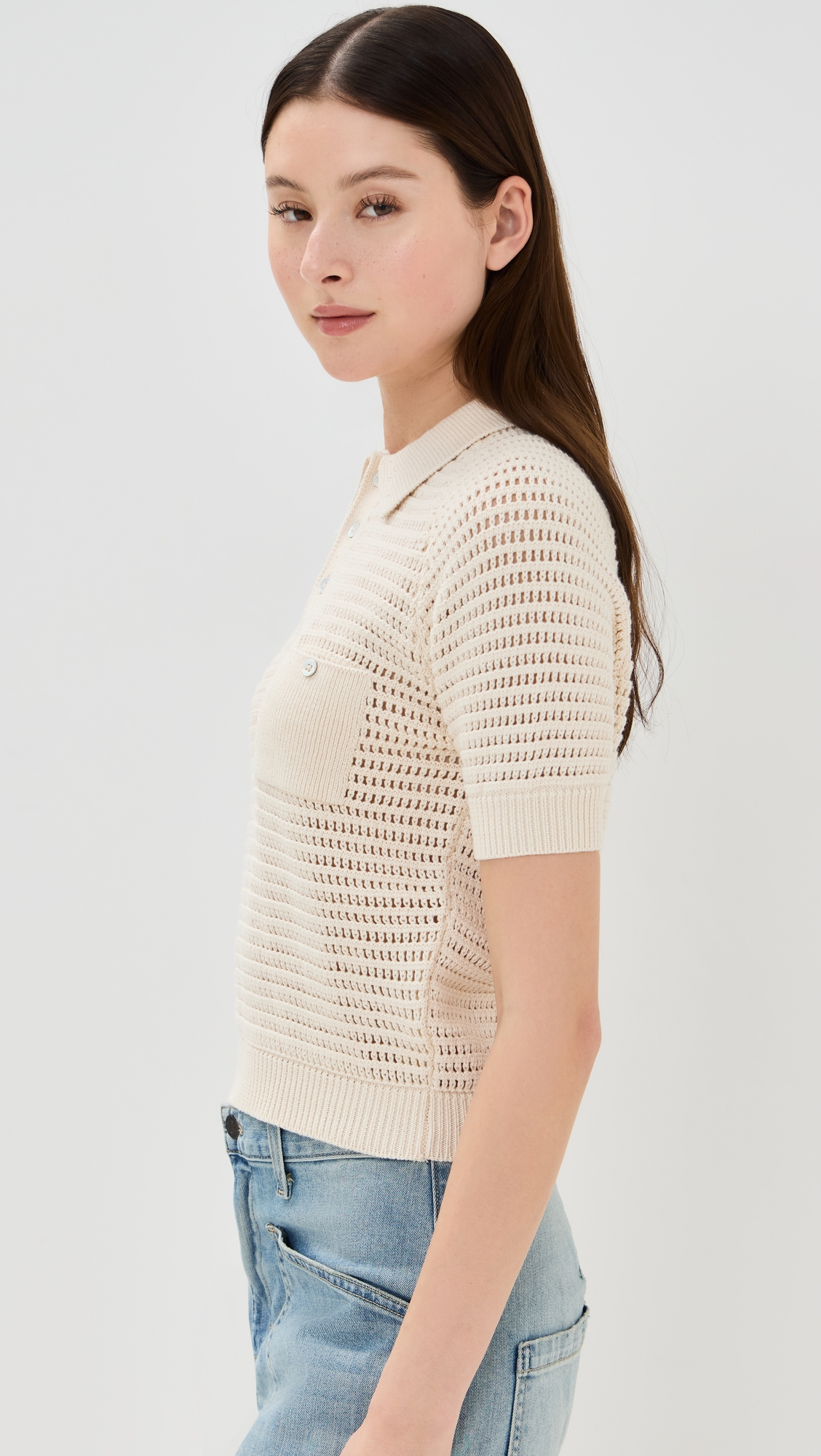 Alix Of Bohemia Lessi Oyster Crochet Top thumbnail