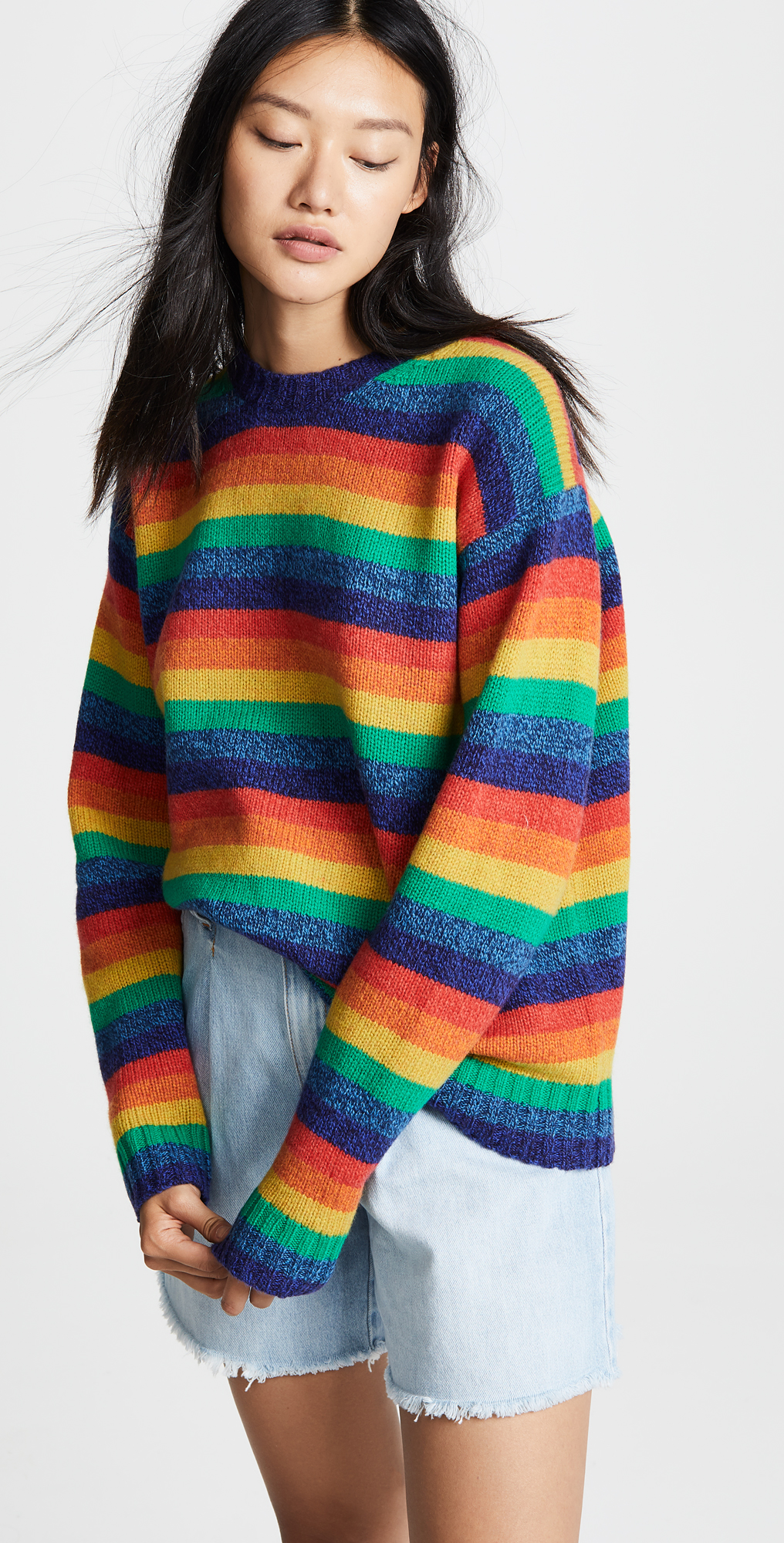 acne studios rainbow t shirt
