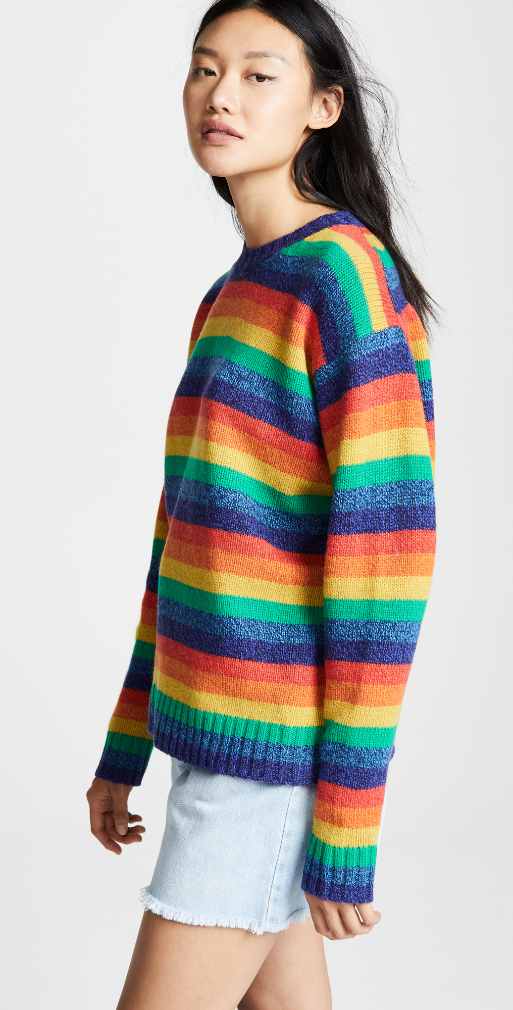Acne studios samara rainbow sweater clearance