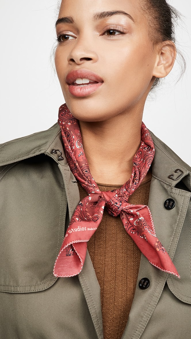 acne studios silk scarf