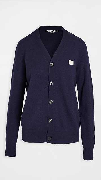 Acne face cardigan clearance